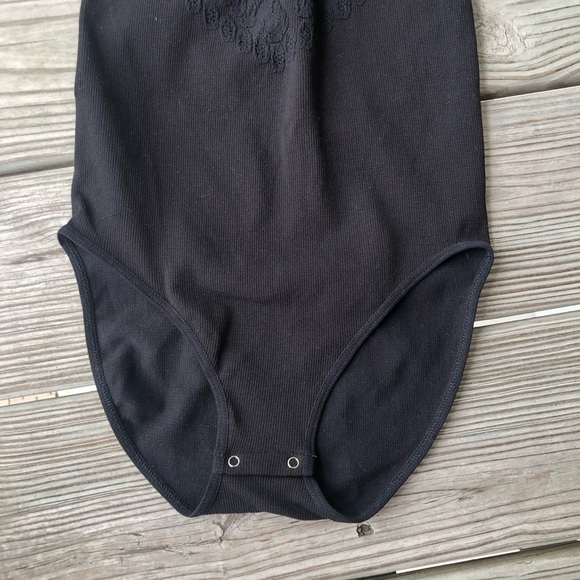 NWOT Free People Intimately Solstice Cutout Bodysuit Black M/L - Picture 6 of 7